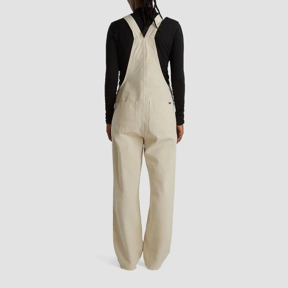 Vans Cotton Stryker Overalls Women Workwear Inspired Patches Cream New 102025 - Picture 2 of 13